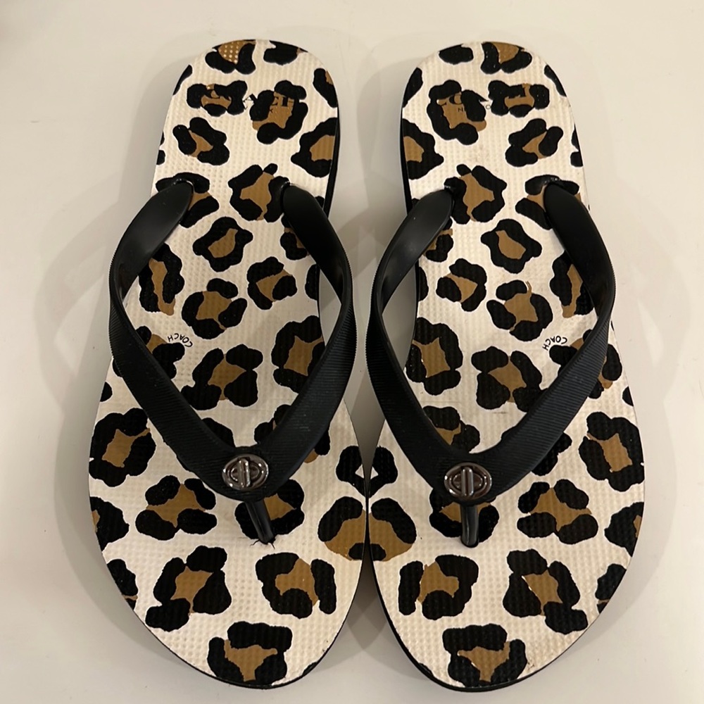 Coach flip flops